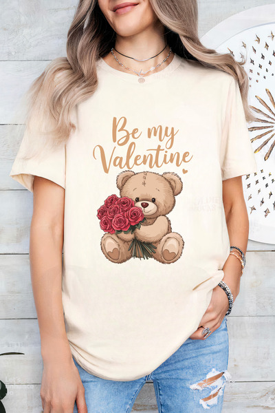 Sarah's Boutique Women's T-shirt – 100% cotton – Valentine's Day "Be my Valen...