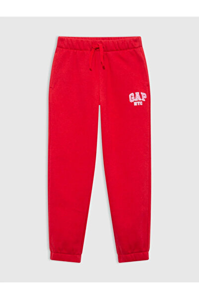GAP Red Girls' Relaxed Logo Jogger Sweatpants Model Code: (797784005Red)