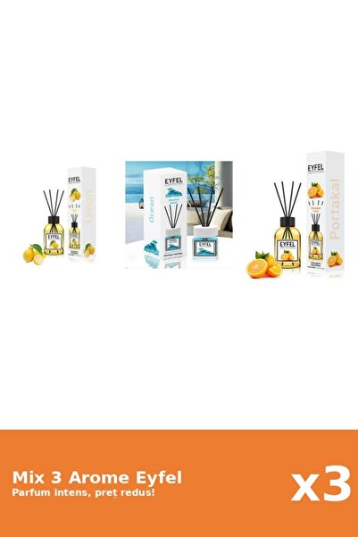 Eyfel Set 3 Mix Eyfel: 1x Lamaie, 1x Ocean, 1x Portocala