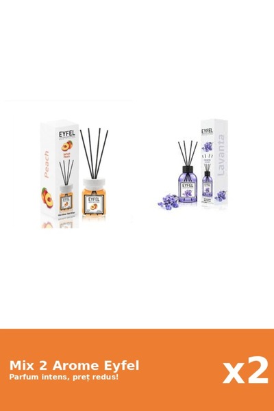 Eyfel Set 2 Mix Eyfel: 1x Lavanda, 1x Piersica