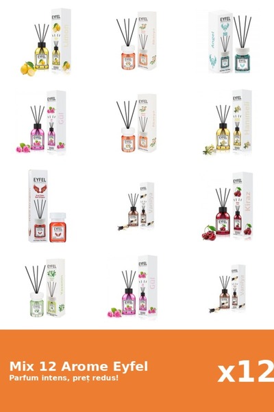 Eyfel Set 12 Assorted Mix: 9 flavors