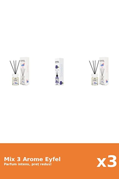 Eyfel Set 3 Mix Eyfel: 2x Orhidee, 1x Zambile