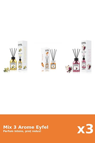Eyfel Set 3 Mix Eyfel: 1x Bouquet, 1x Mana Maicii Domnului, 1x Piersica