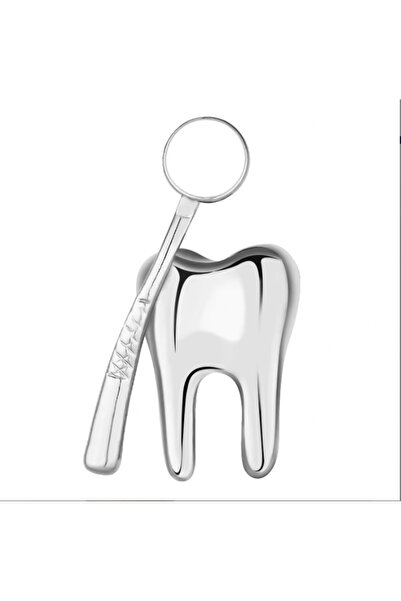 Prof Diş Şeklinde Medikal Broş