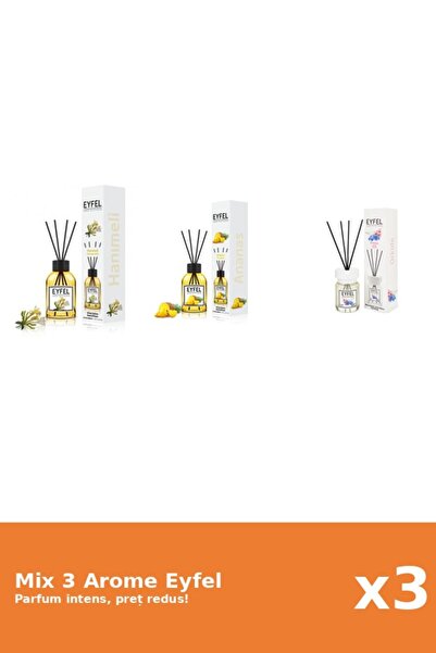 Eyfel Set 3 Mix Eyfel: 1x Ananas, 1x Mana Maicii Domnului, 1x Orhidee