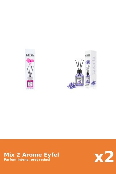 Eyfel Set 2 Mix Eyfel: 1x Bubble Gum, 1x Lavanda