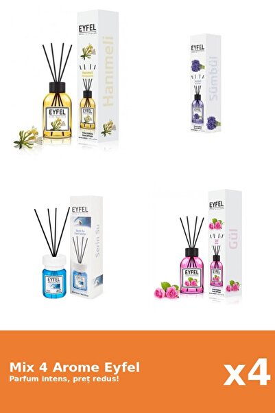 Eyfel Set 4 Mix Eyfel: 1x Cool Water, 1x Mana Maicii Domnului, 1x Trandafir, ...