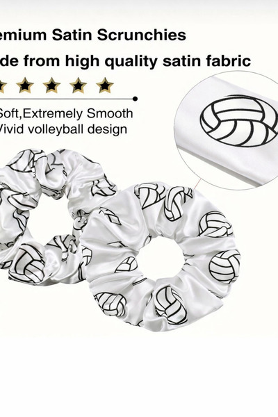 CN 1 bucăți de elastic pentru păr de volei - agrafe elastice din satin pentru...