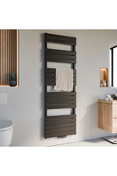 WEBER ÇELİK 600*1600 ANTRASİT SİYAH DİKEY RADYATÖR HAVLUPAN ISITICI 1. KALİTE...