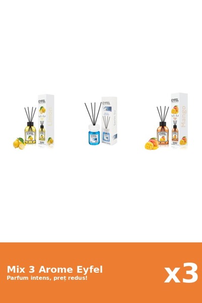 Eyfel Set 3 Mix Eyfel: 1x Cool Water, 1x Lamaie, 1x Mango