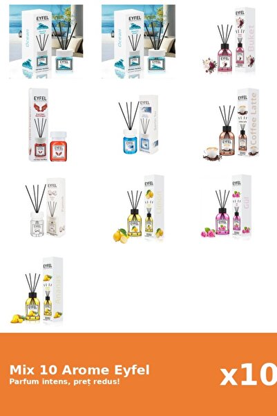 Eyfel Set 10 Mix Variat: 9 arome