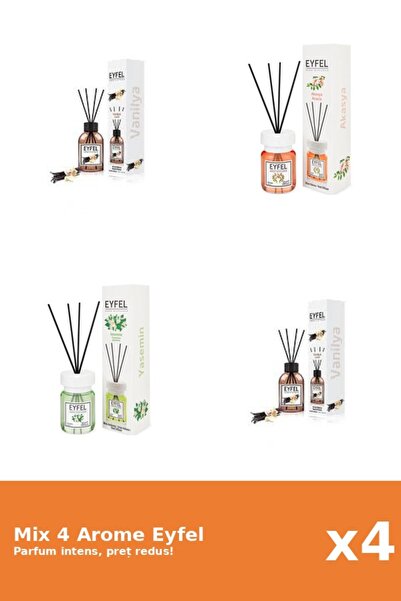 Eyfel Set 4 Mix Eyfel: 1x Acacia, 1x Iasomie, 2x Vanilie