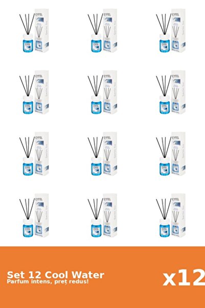 Eyfel Set 12 Odorizant Cool Water, 120 ml