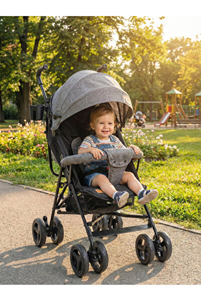 Kinder Baby Verona Baston Puset Kademeli Kolay Katlanır Bebek Arabası