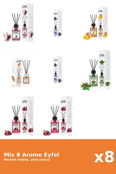 Eyfel Set 8 Mix Eyfel: 1x Bouquet, 2x Fructe De Padure, 1x Mango, 1x Piersica...