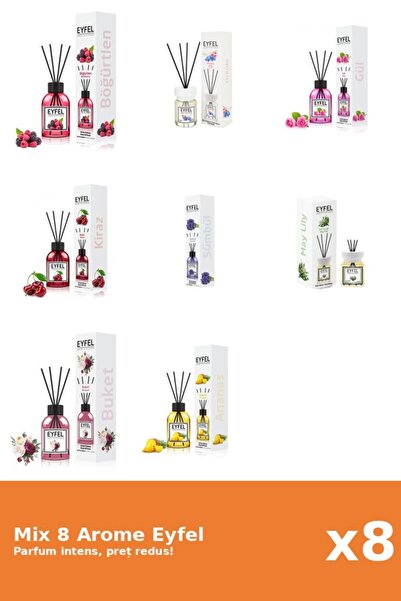 Eyfel Set 8 Mix Variat: 8 arome