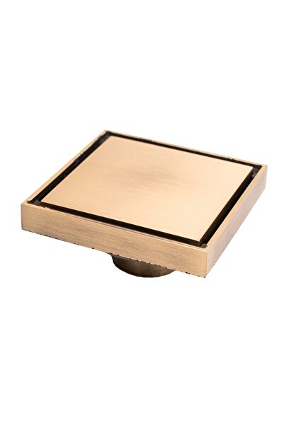 Trendy's Sifon pardoseala TRENDY’S, bronz antichizat 10X10 cm, iesiere pe 40 ...