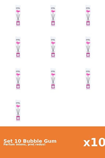 Eyfel Set 10 Odorizant Bubble Gum, 120 ml