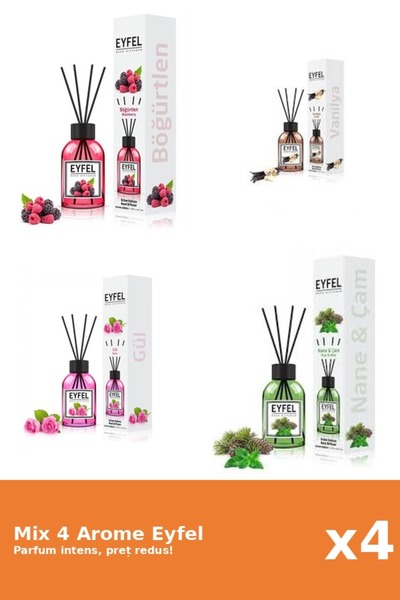 Eyfel Set 4 Mix Eyfel: 1x Fructe De Padure, 1x Pin Si Menta, 1x Trandafir, 1x...