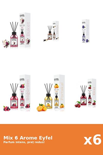 Eyfel Set 6 Mix Eyfel: 1x Bouquet, 1x Cirese, 1x Fructe De Padure, 1x Portoca...