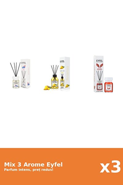Eyfel Set 3 Mix Eyfel: 1x Ananas, 1x Orhidee, 1x Red Dragon