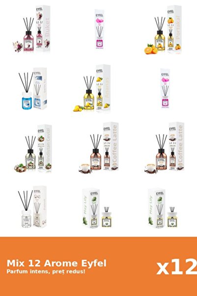 Eyfel Set 12 Mix Variat: 9 arome
