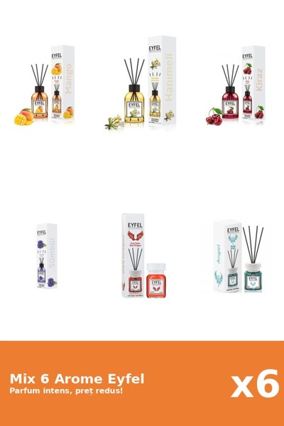Eyfel Set 6 Mix Eyfel: 1x Angel, 1x Cirese, 1x Mana Maicii Domnului, 1x Mango...