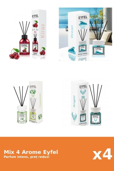 Eyfel Set 4 Mix Eyfel: 1x Angel, 1x Cirese, 1x Iasomie, 1x Ocean