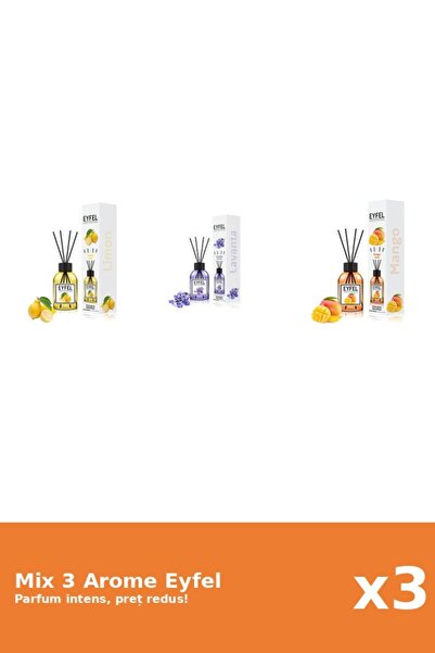 Eyfel Set 3 Mix Eyfel: 1x Lamaie, 1x Lavanda, 1x Mango