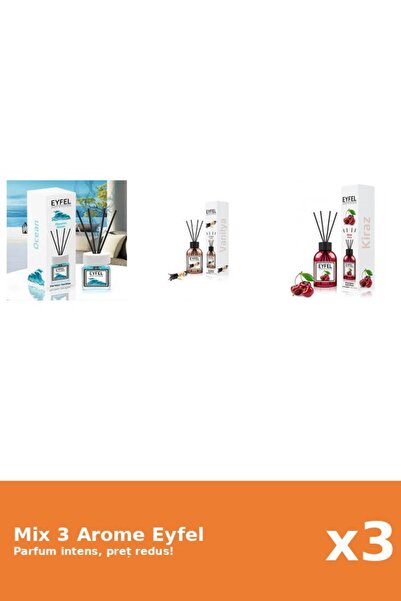 Eyfel Set 3 Mix Eyfel: 1x Cherries, 1x Ocean, 1x Vanilla