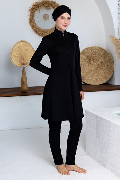 ROZAMAY Maysız Stretch Fabric Long Sleeve Hijab Swimsuit 3128