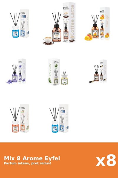 Eyfel Set 8 Mix Variat: 7 arome