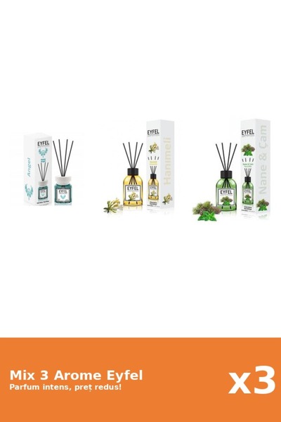 Eyfel Set 3 Mix Eyfel: 1x Angel, 1x Mana Maicii Domnului, 1x Pin Si Menta