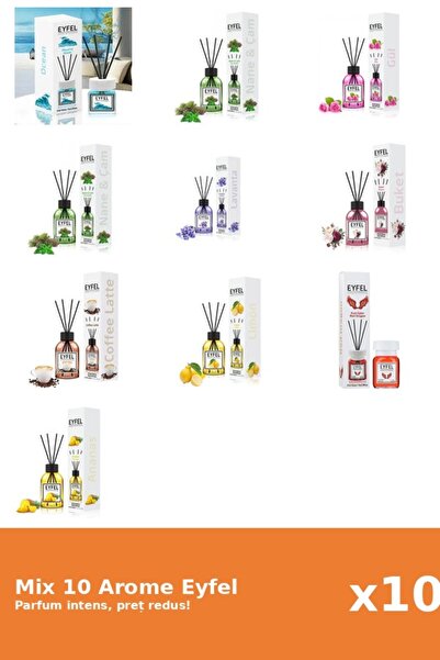 Eyfel Set 10 Mix Variat: 9 arome
