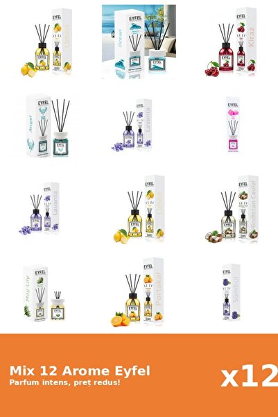 Eyfel Set 12 Mix Variat: 10 arome