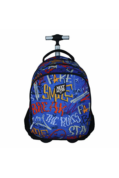 Next Level Trolley 2 în 1 cu 4 compartimente 48x33x19cm albastru