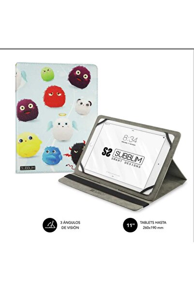 Subblim جراب عالمي للأجهزة اللوحية - جراب عصري فروي (يناسب الأجهزة اللوحية حت...