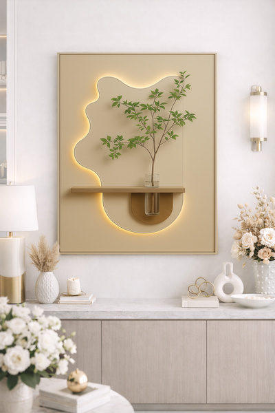 Atlas Döşeme Doğal Akış Kanvas Tablo | Modern Duvar Tablosu