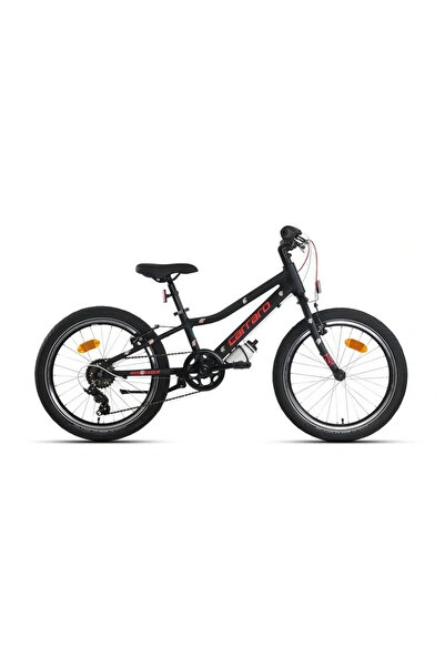 Carraro RED EAGLE ERKEK ÇOCUK BİSİKLETİ 230H 6 VİTES V 20 JANT MAT SİYAH KIRMIZI