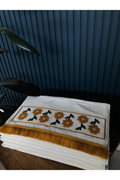 Bella Home Mercan Special Design Punch Tassel Hand Towel – 2 Pieces – 50X90 c...