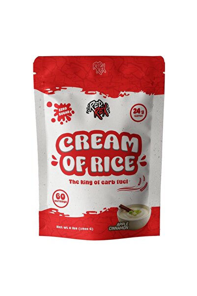 BIG RAMY LABS كريمة أرز ريد ريكس، بنكهة التفاح والقرفة، 4 أرطال