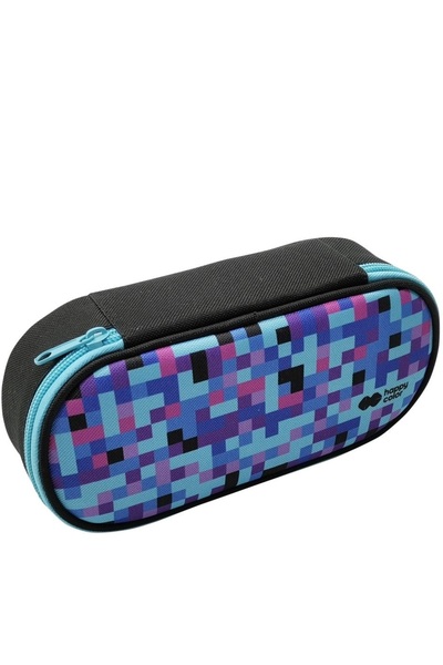 HAPPY COLOR Penar oval cu un fermoar si o extensie, Pixi, albastru,