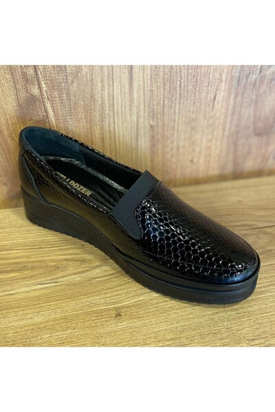 BULDOZER Black Crocodile Women's Shoes