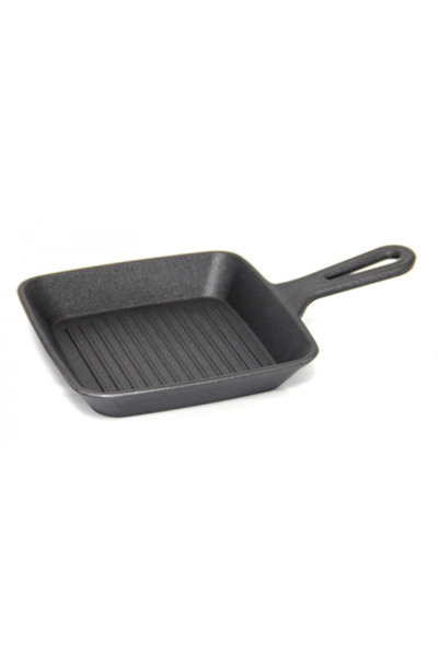 Culinaro Mini square aluminum serving pan 15x15xh2.6cm matte black