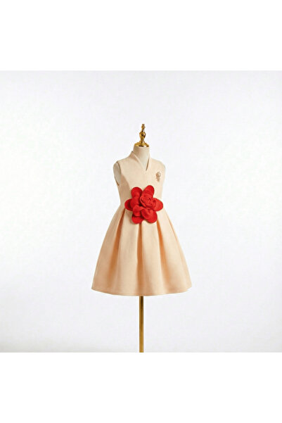 alqarat Royal Rose Pleated Summer Dress