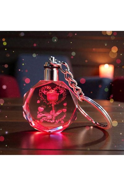 FAMEMUS ACCESSORY Special Rose Model for Valentine's Day with Rgb Light That ...