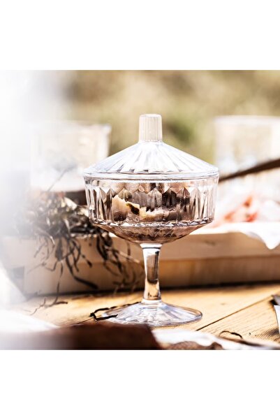 IKEA Vinterfint 15 cm Kapaklı Cam Şekerlik