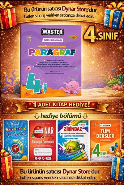 Okyanus Yayınları 4. Sınıf Master Paragraf Soru Bankası