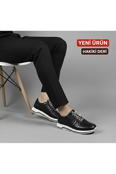 romex Genuine Leather Men's Casual Shoes – Poly Sport Sole, Lace-Up Model