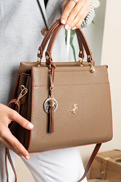 POLO CLUB Geantă de mână și de umăr cu curea lungă cu 4 compartimente pentru ...